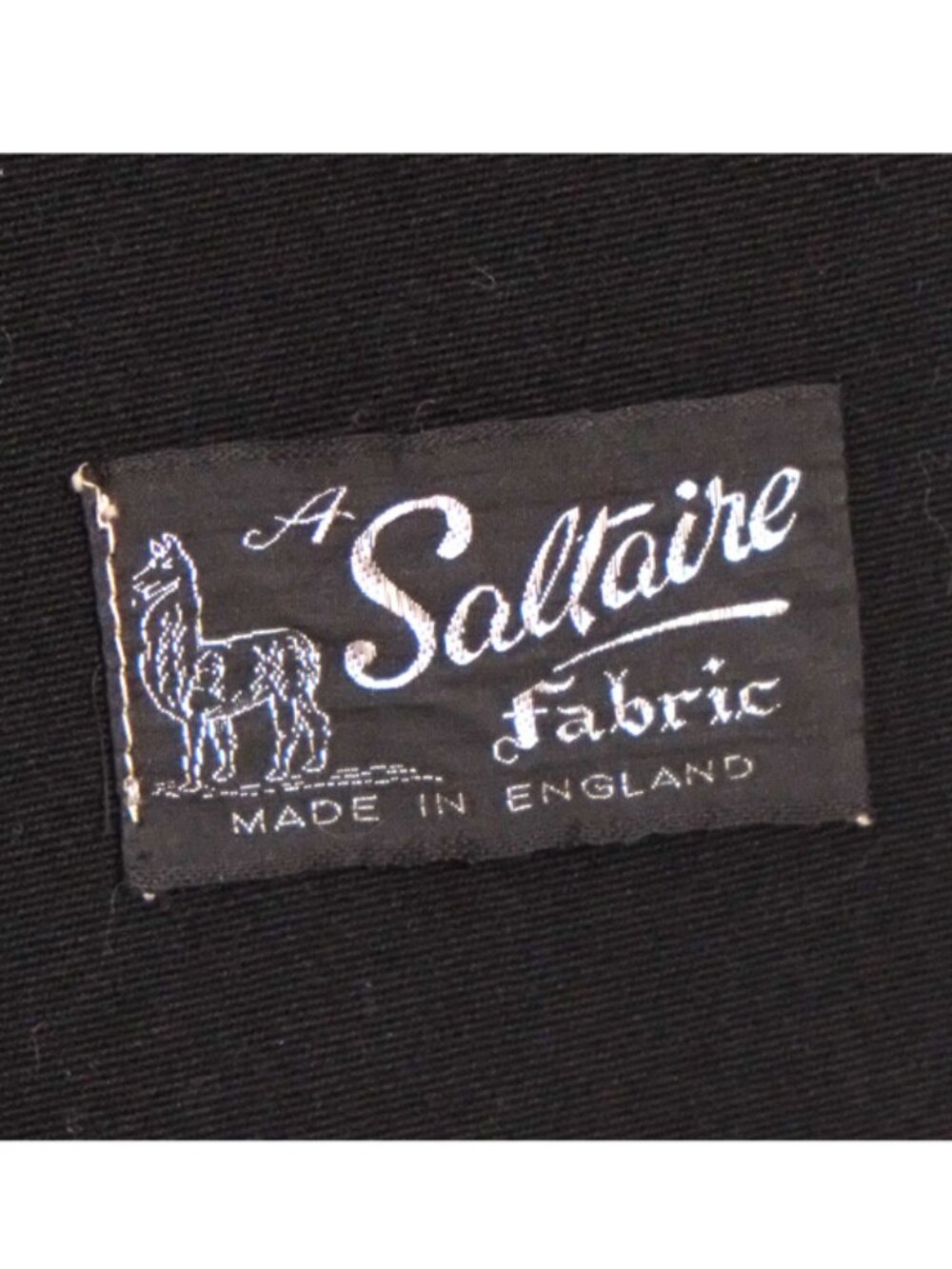 RARE c. 1940 black Saltaire swing coat w/ ribbon detail - Picture 13 of 16